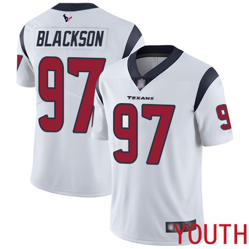 Houston Texans Limited White Youth Angelo Blackson Road Jersey NFL Football #97 Vapor Untouchable->houston texans->NFL Jersey